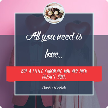 Illustrated Valentine’s Day quote attributed to Charles Schulz